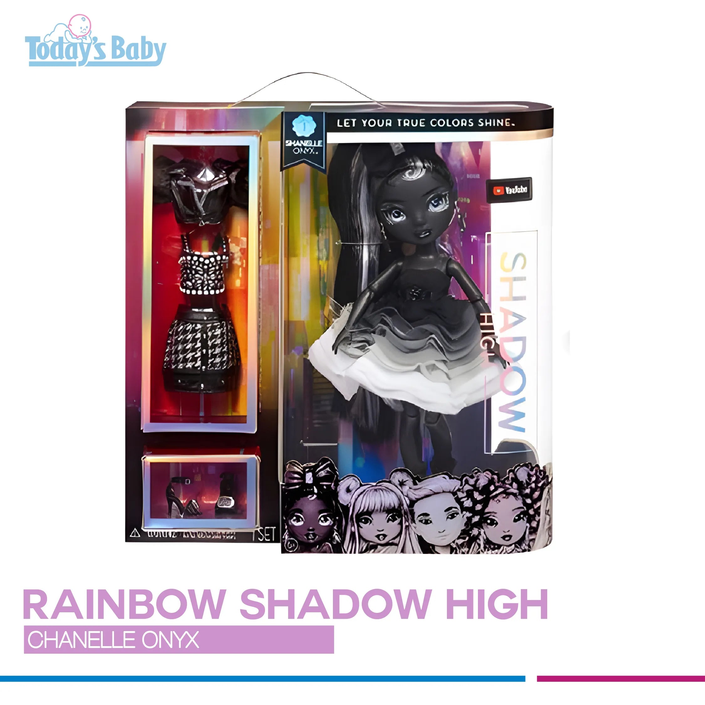 rainbow high shadow high doll shanelle onyx para bebé