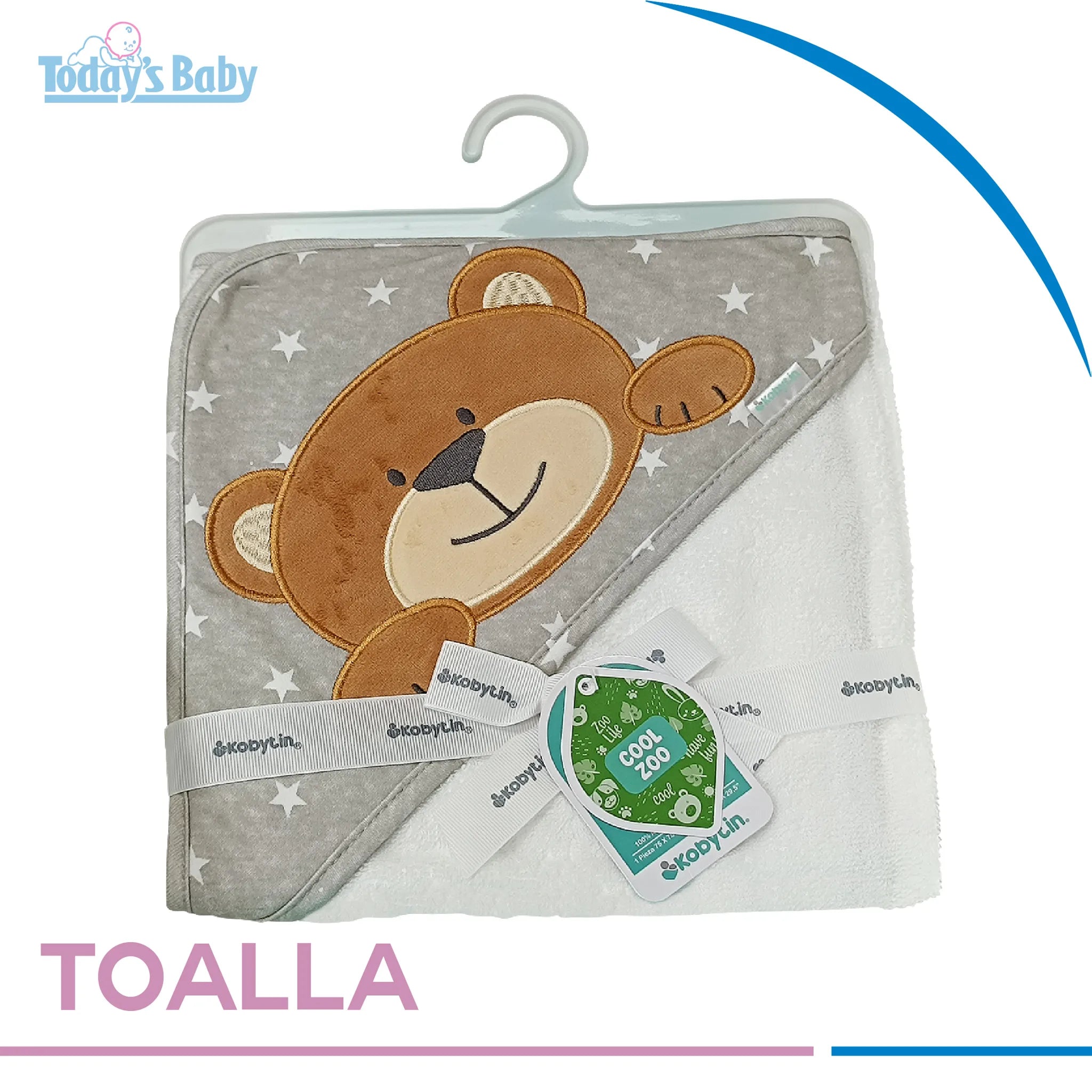 Toalla con capucha Osito Kobytin