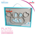 plato de silicona con tapete adherible 6m+ genial para bebé
