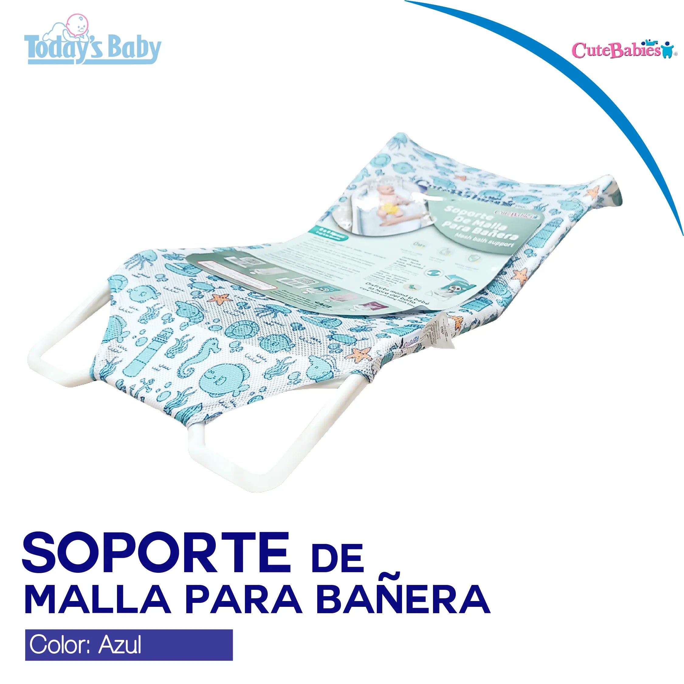 Soporte de Malla para Bañera Cute Babies Azul 0-6m