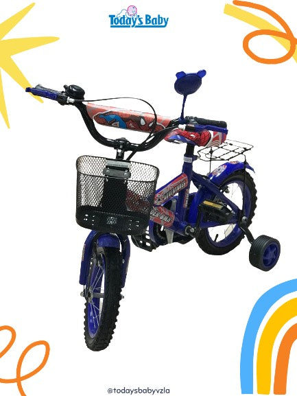 Bicicleta  Spiderman azul Rin 12