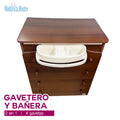 Gavetero con bañera 2 en 1 de madera