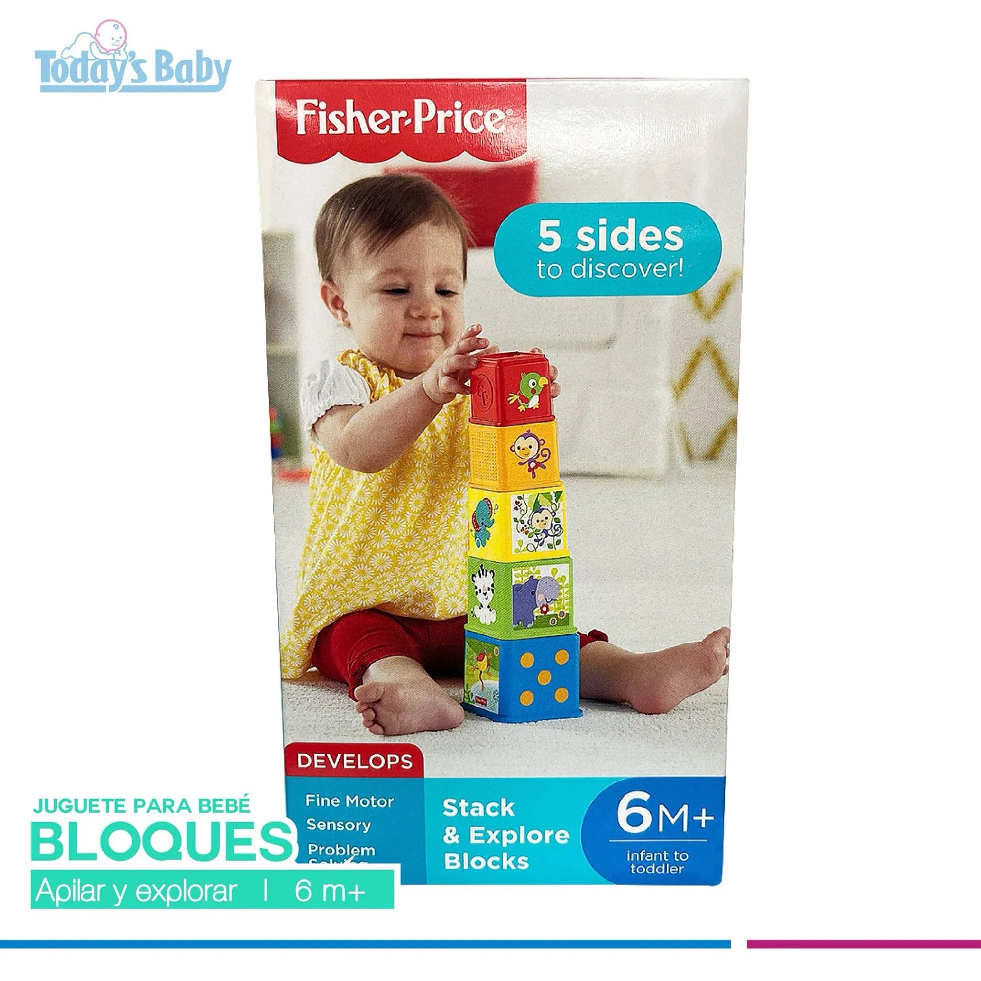 Juego de bloques Fisher Price 5 pzas