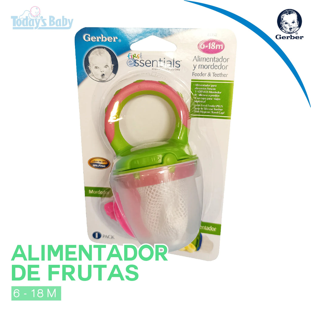 alimentador de frutas  +6 a 18m gerber para bebé