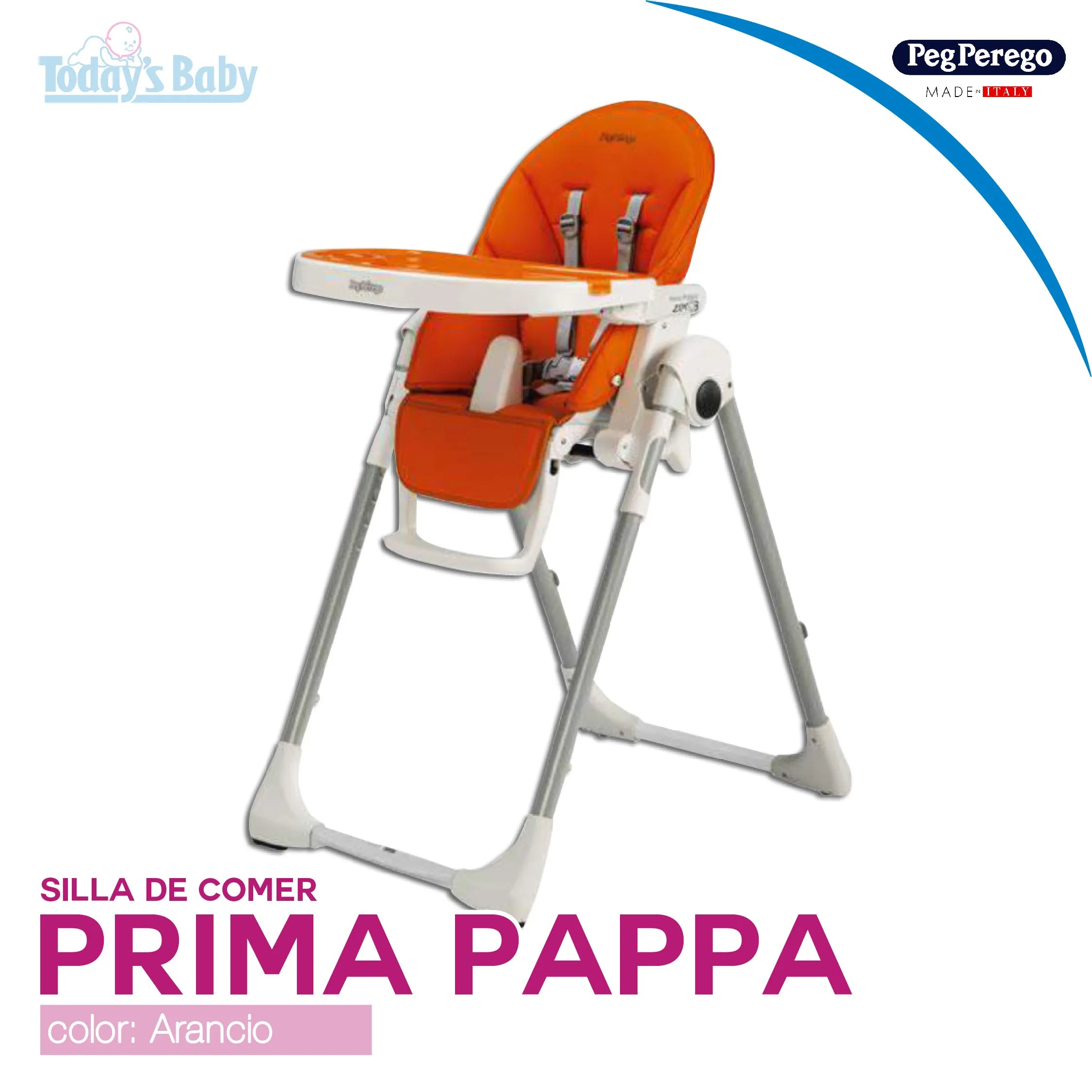 Silla de comer Prima Pappa Arancio