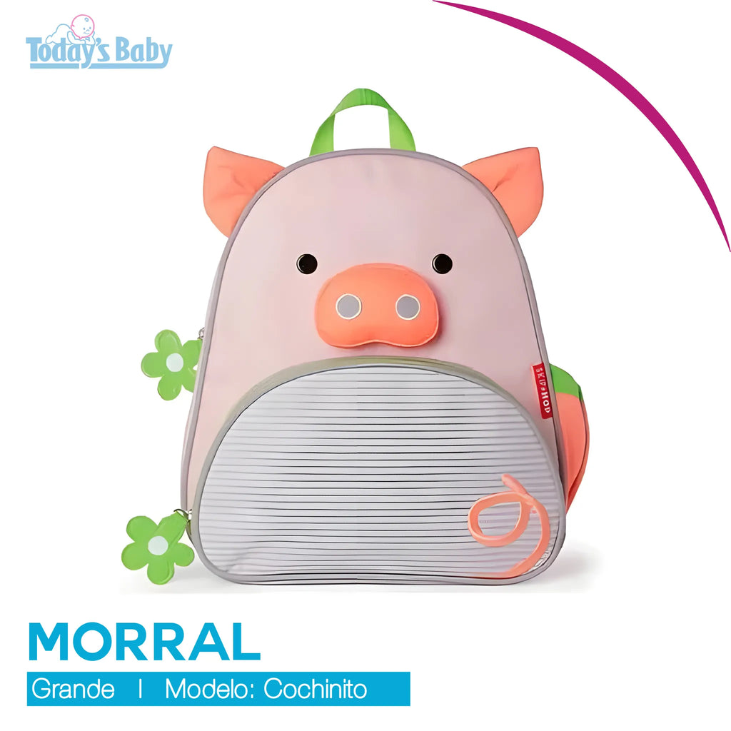 morral cerdito para bebé