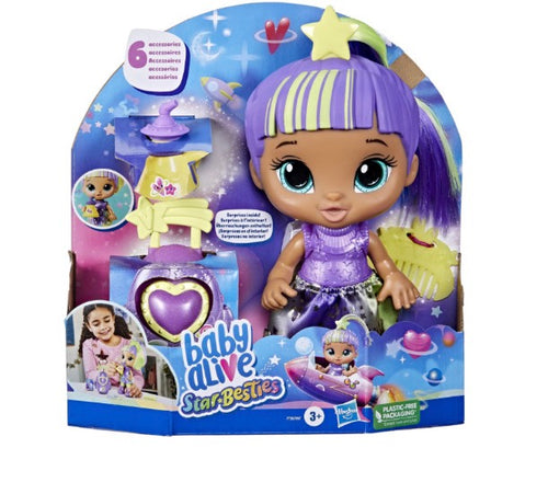 baby alive star besties purple para bebé