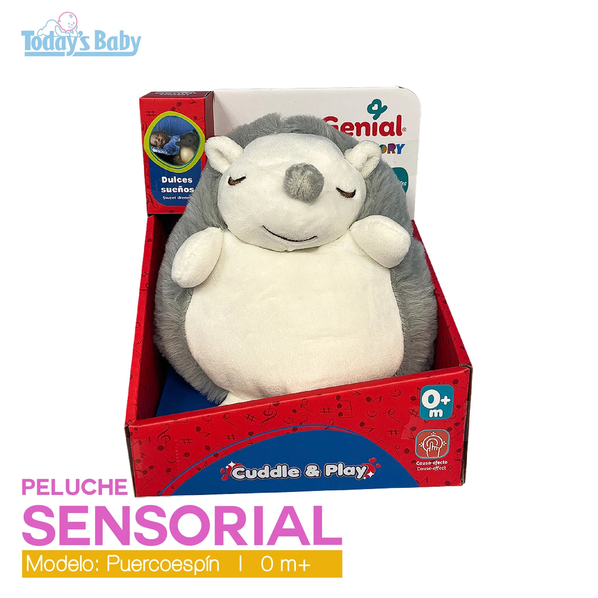 Peluche sensorial Erizo Genial