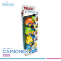 Set de camioncitos 4 pzas