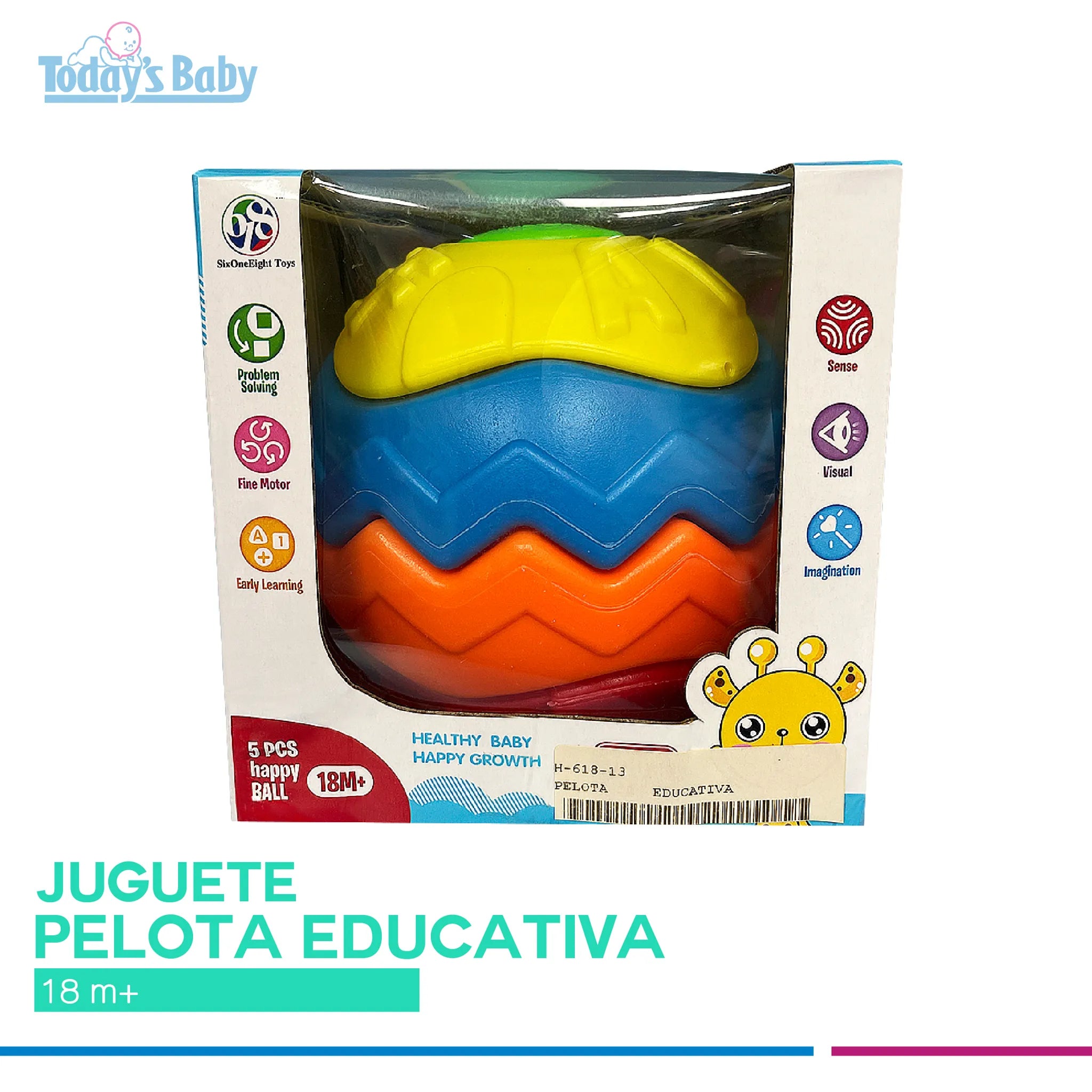 Pelota educativa para bebés