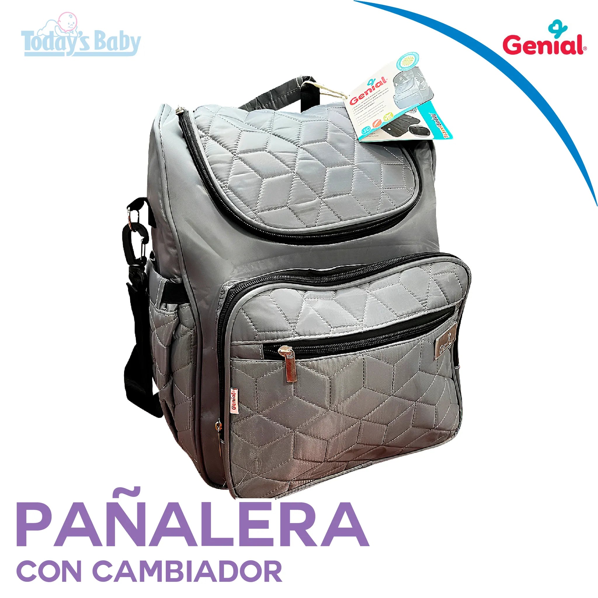 Pañalera con cambiador Travel Buddy Genial