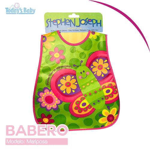 babero mariposa para bebé