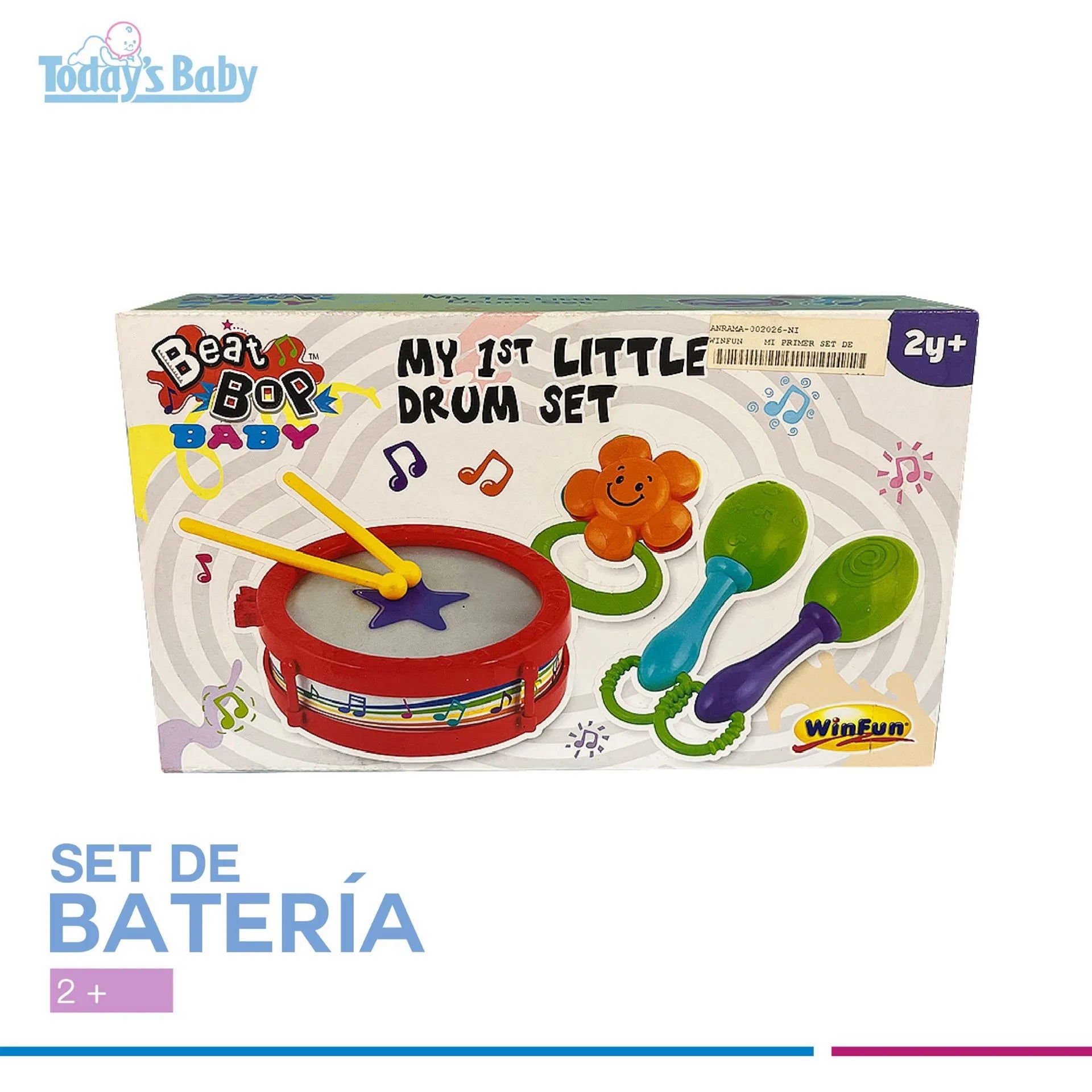 Set de tambor y maracas