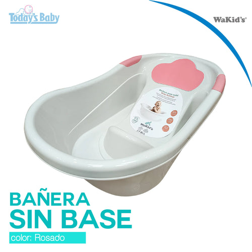 bañera sin base wakid´s rosado para bebé