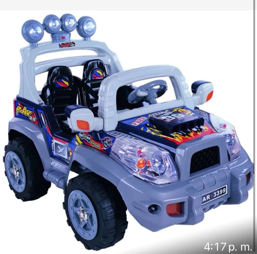 jeep azul bateria 12 voltios 7 amp. para bebé