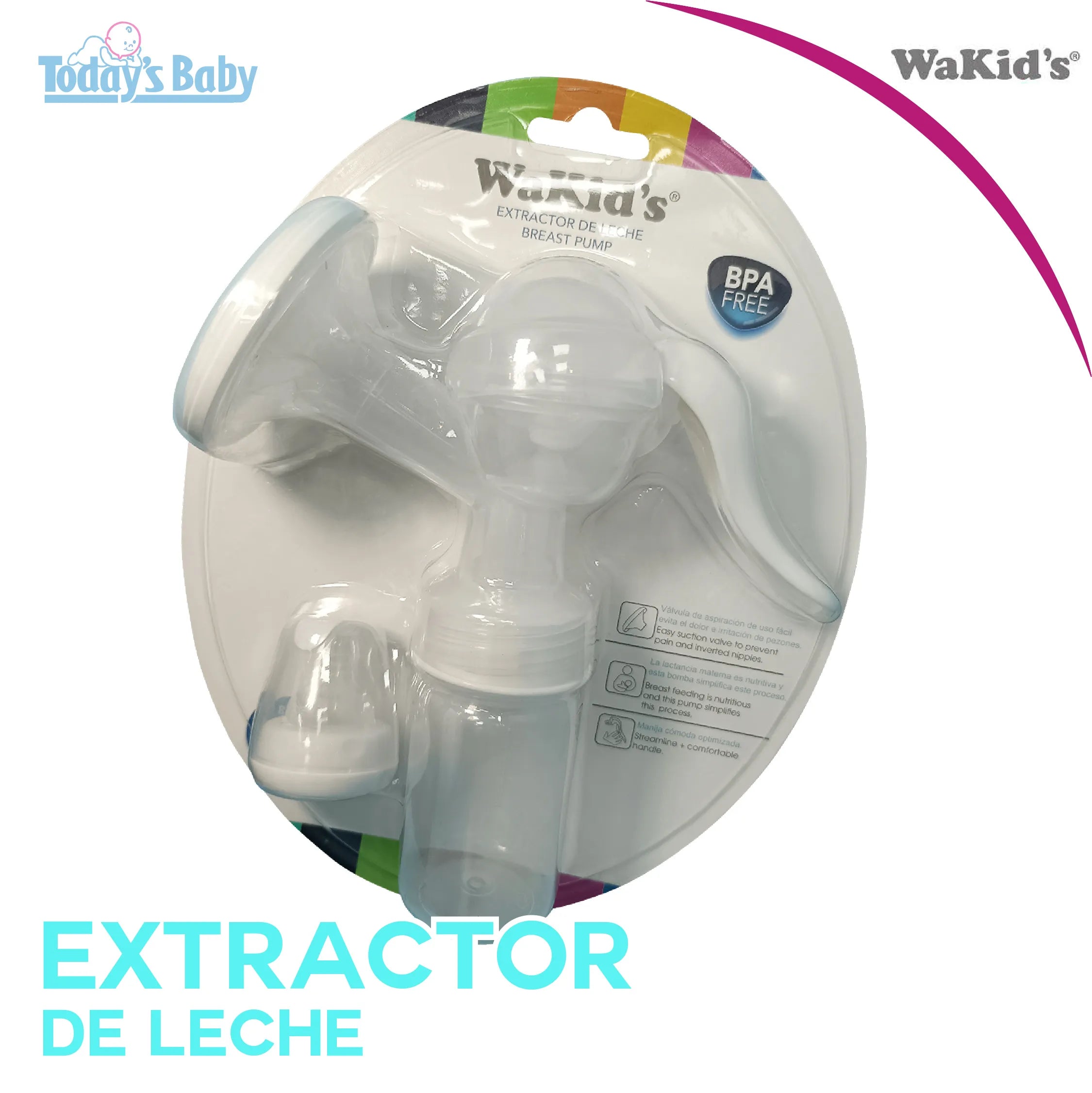 Extractor de leche materna manual Wakid´s