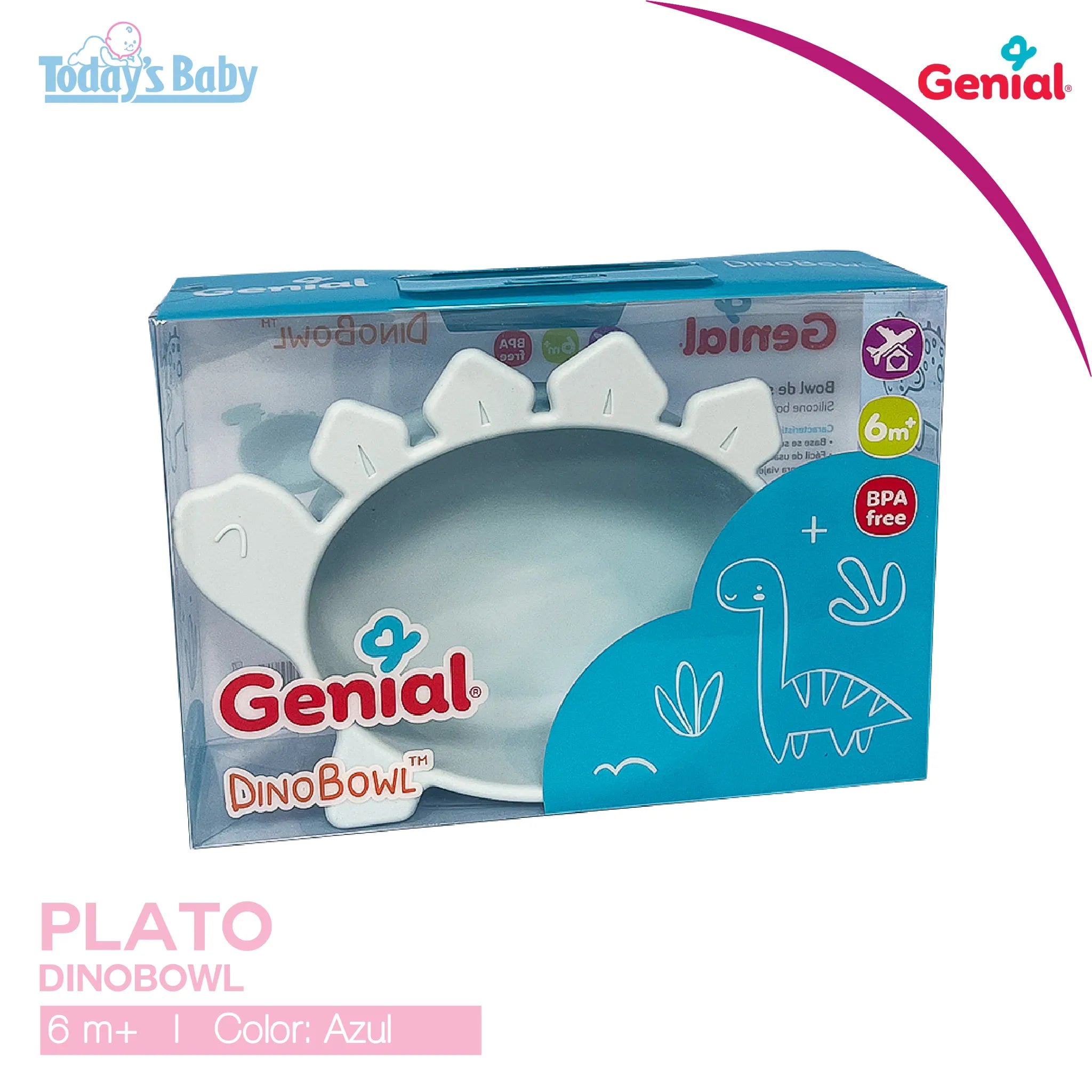 dinobowl de silicon genial para bebé