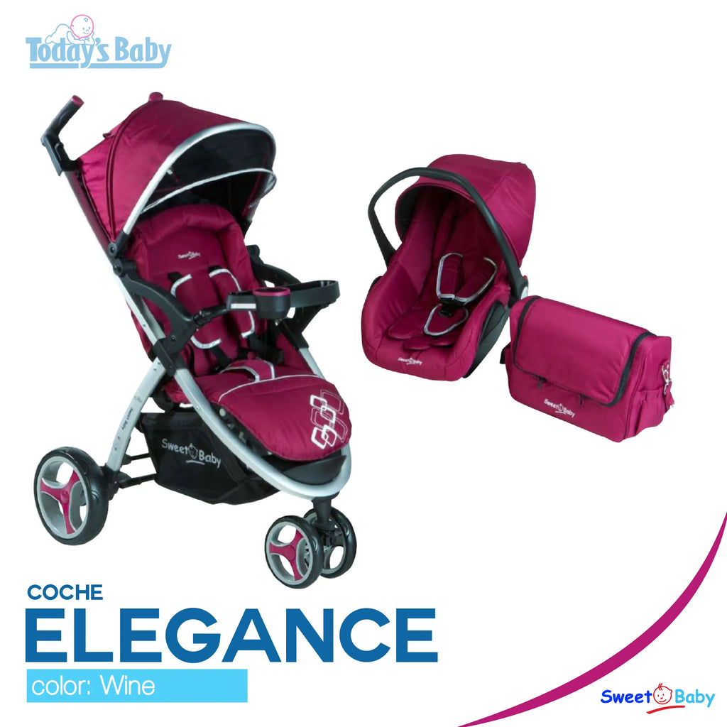 coche elegance wine sweet baby para bebé