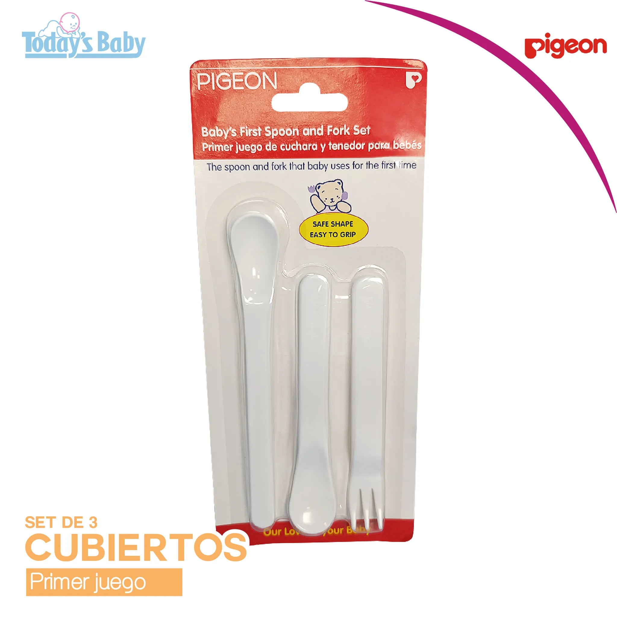 Cubiertos de alimentación 6+ Pigeon