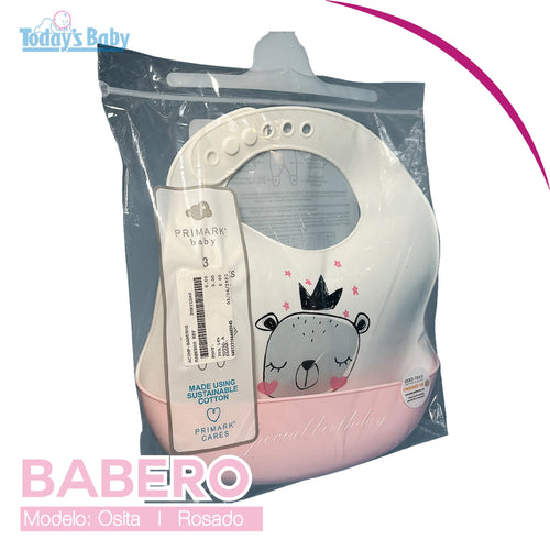 babero de silicón para niña para bebé