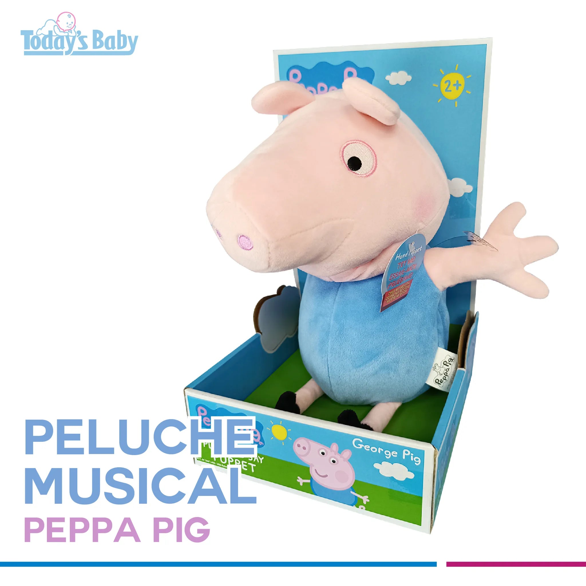 Peppa pig peluche con sonido y movimiento George