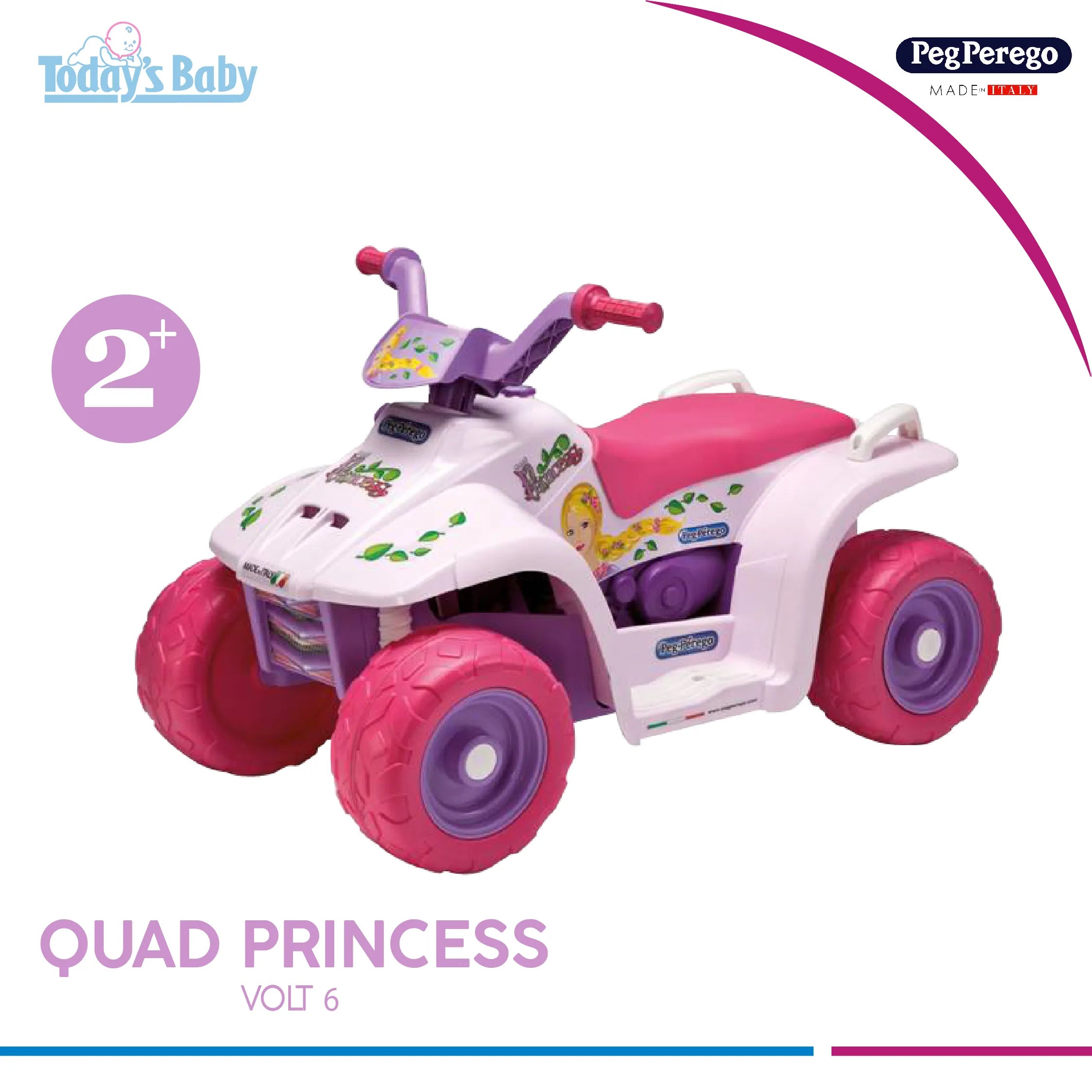 Cuatrimoto Quad Princess 6V Peg Perego