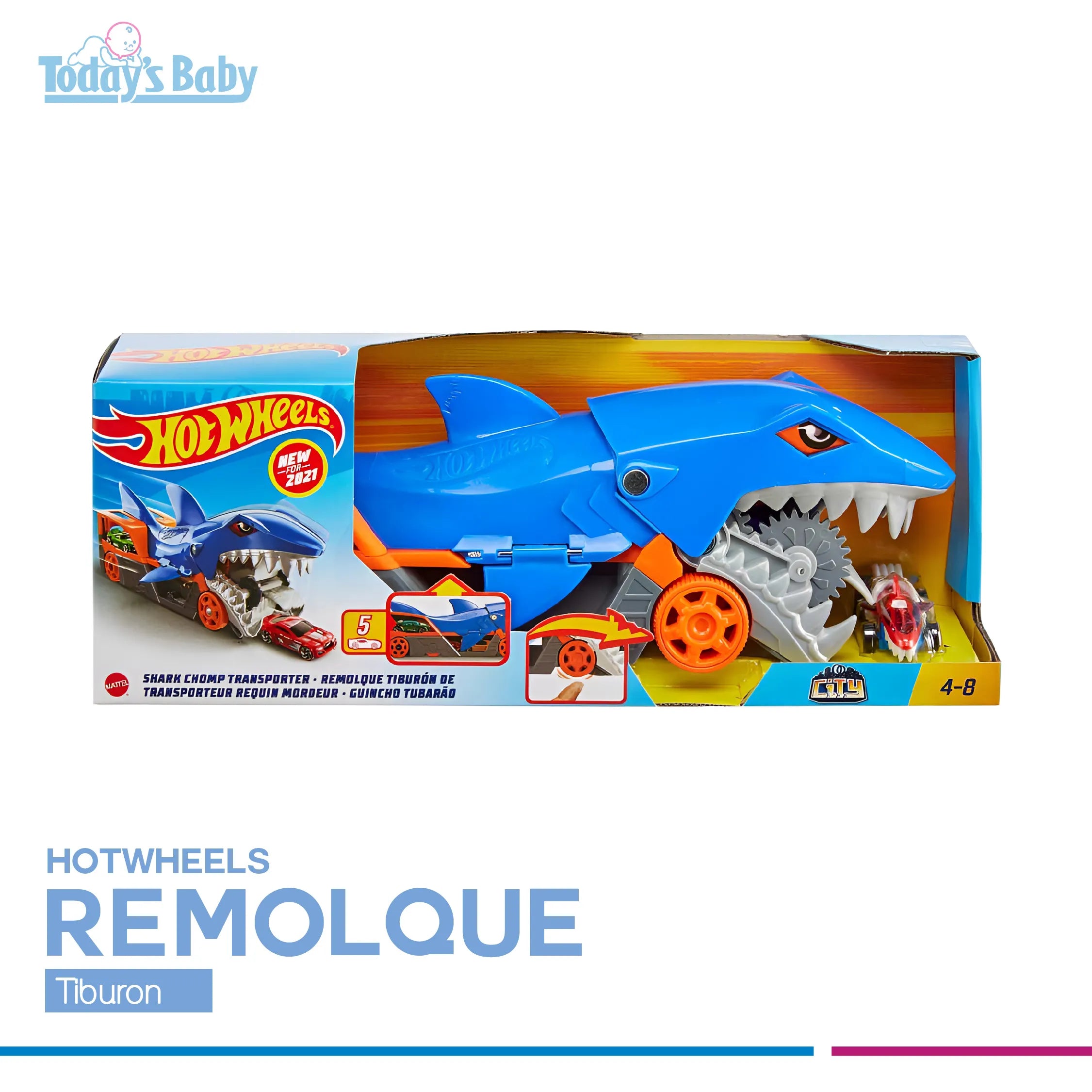 Remolque tiburón Hot Wheels
