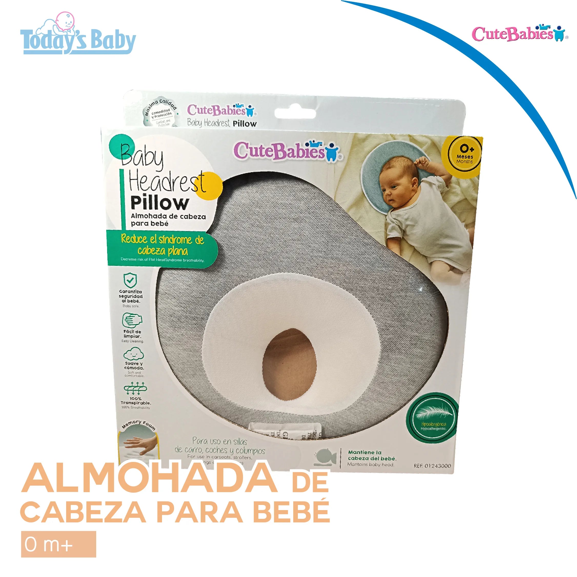 Almohada de cabeza para bebé +0m Cute Babies