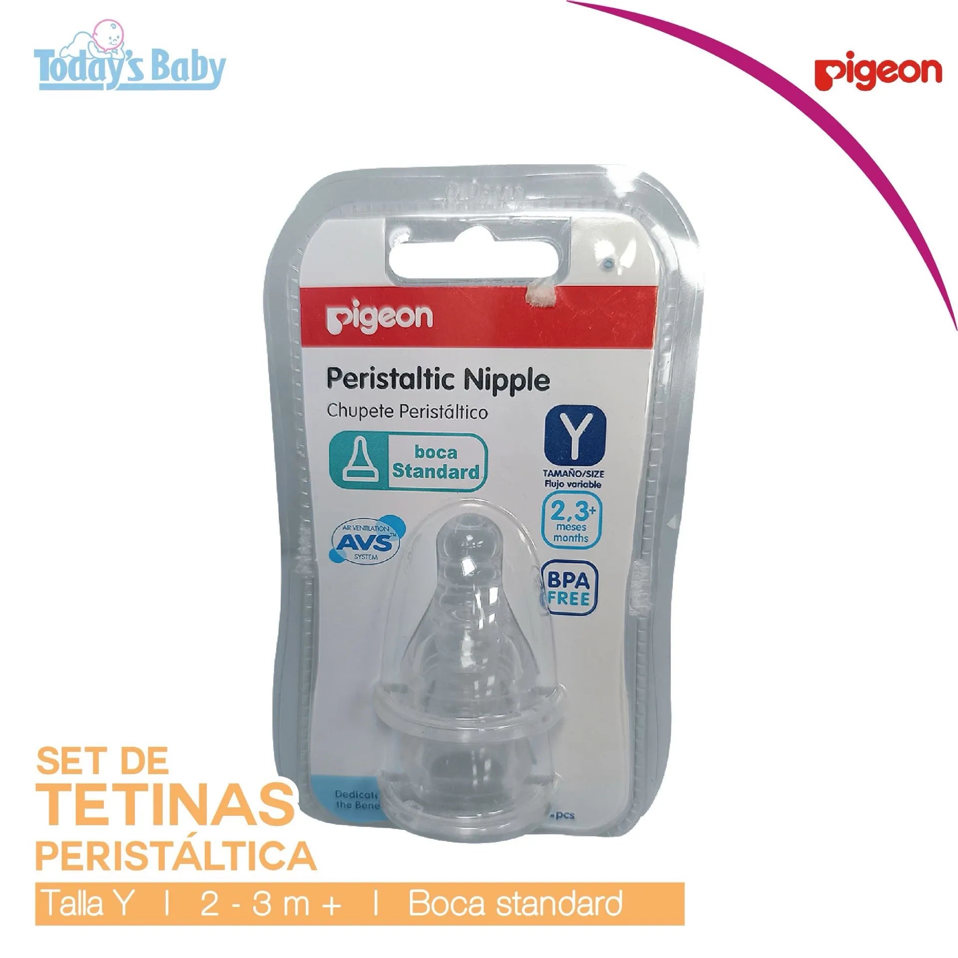 Tetina peristáltica Pigeon Talla Y