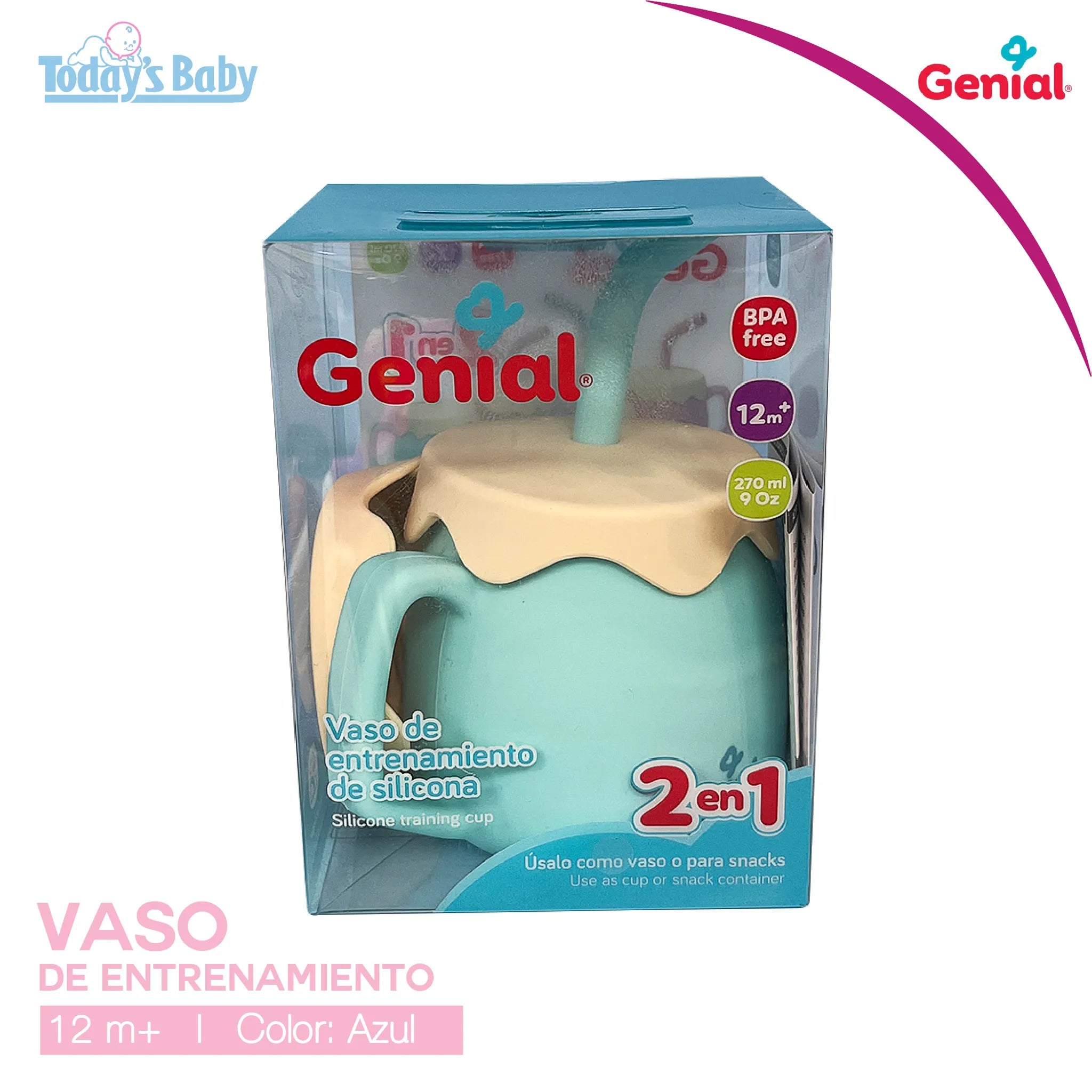 Vaso de entrenamiento de silicona Genial