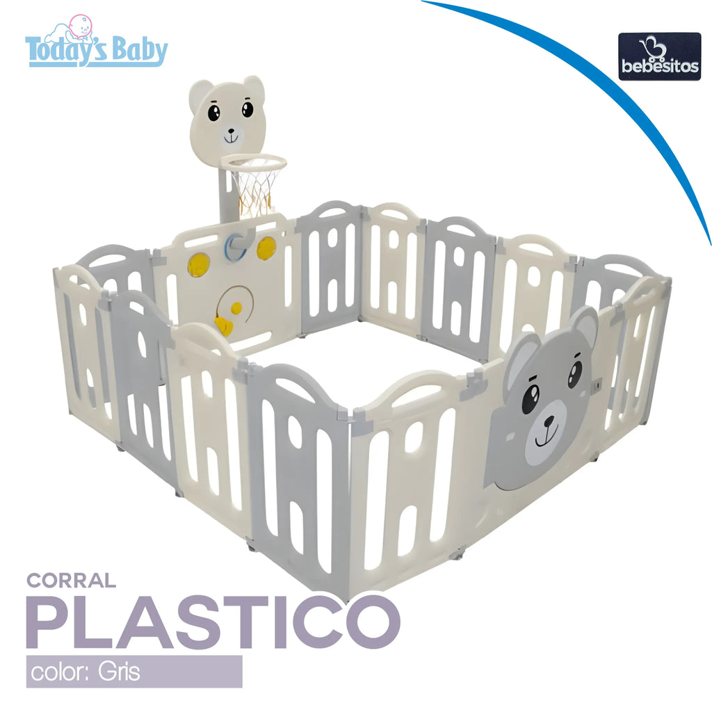 corral de plástico para bebé