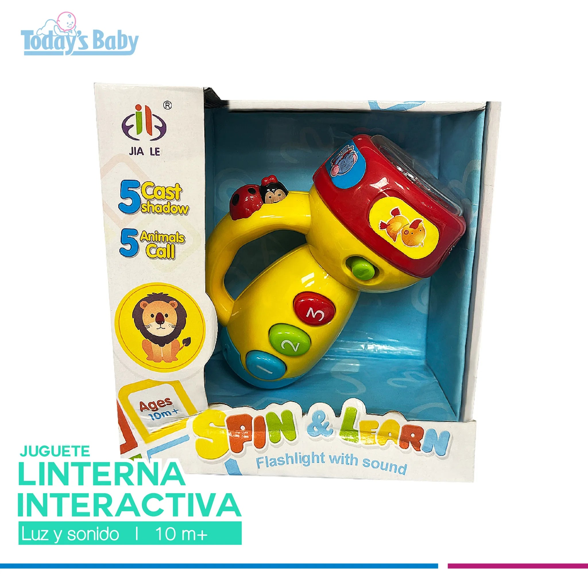 Linterna interactiva con luz y sonido