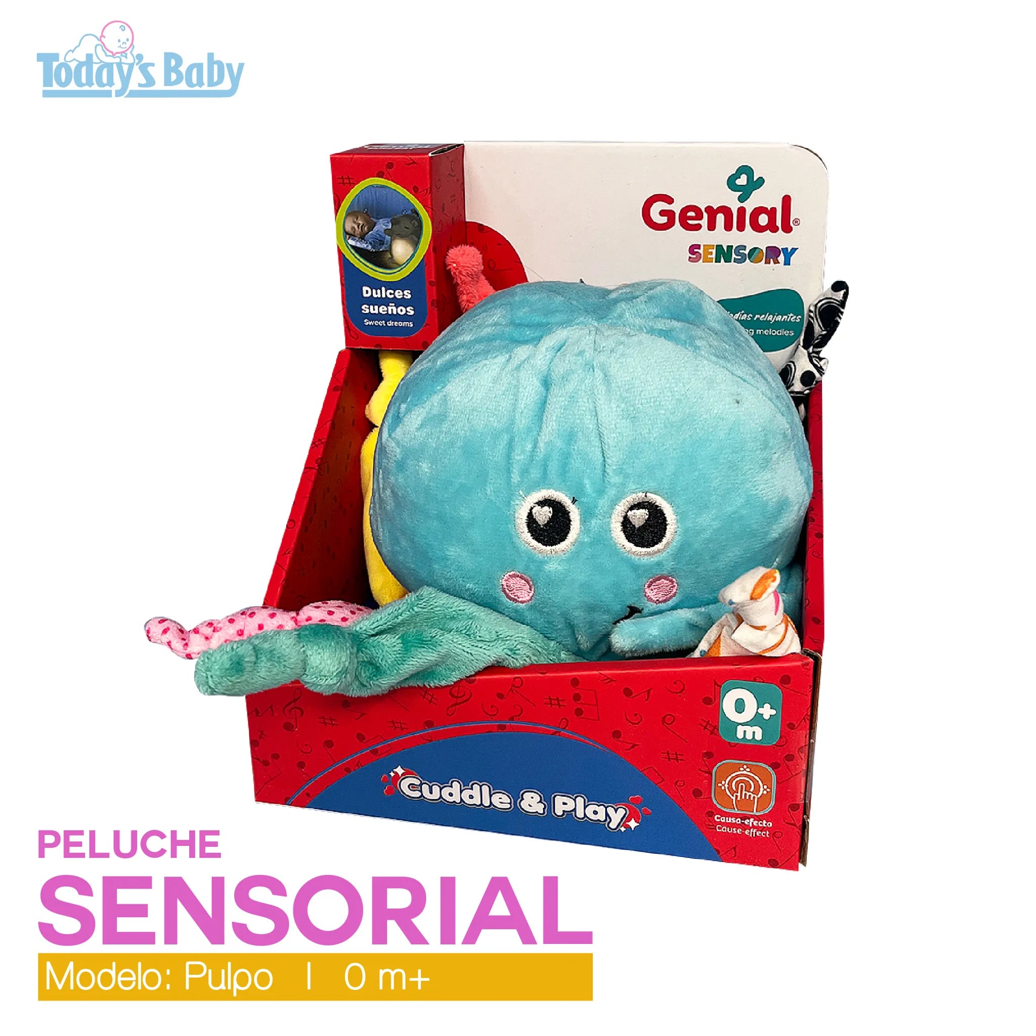 Peluche sensorial Pulpo Genial