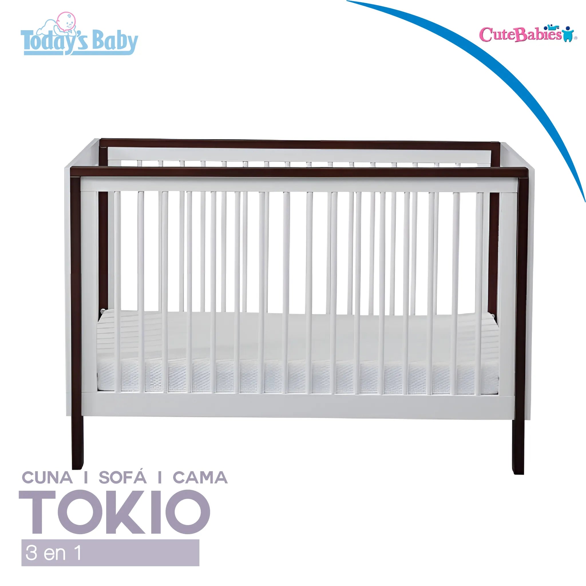Cuna de Madera 3 en 1 Tokio