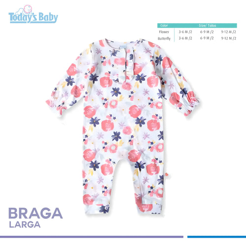 braga larga flower para bebé