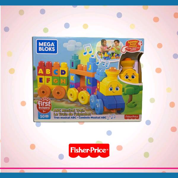 Mega block musical ABC train