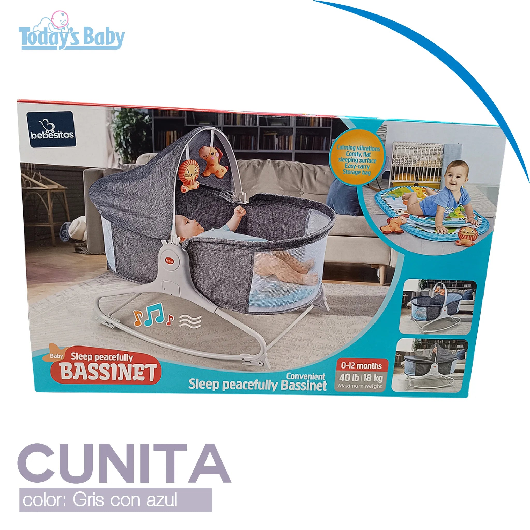 Cunita moises eléctrica Bebesitos