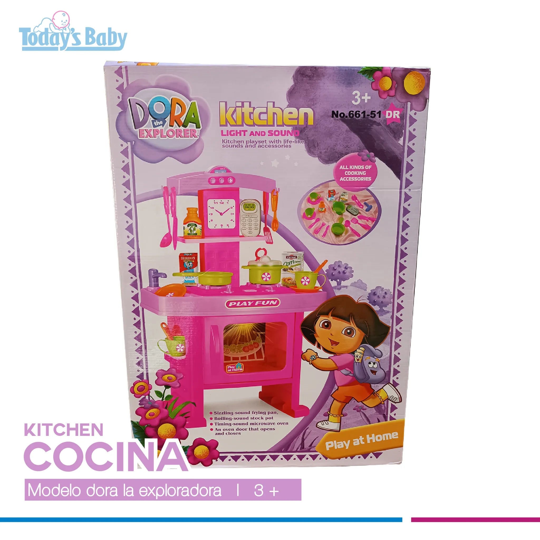 cocina dora la exploradora para bebé