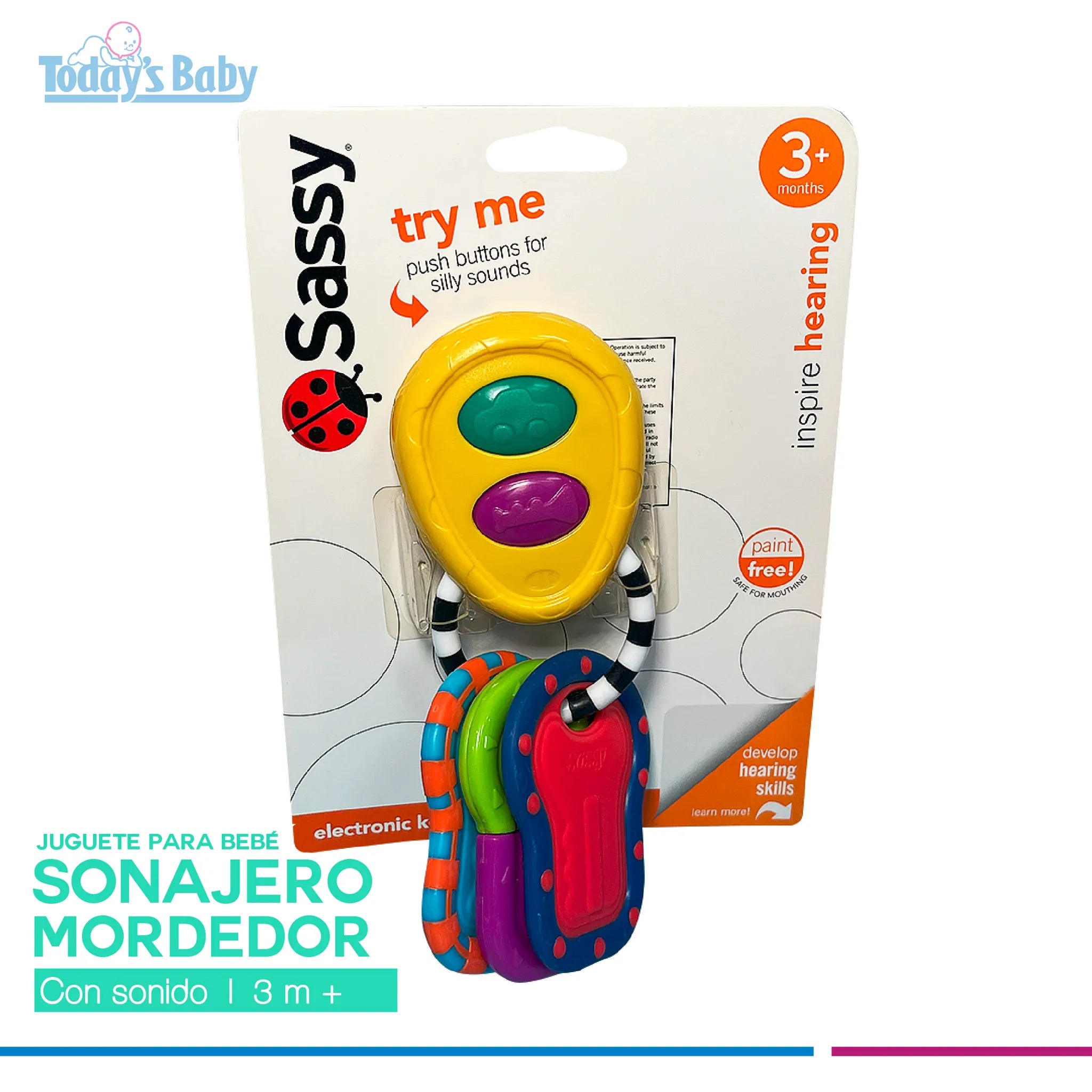 Sonajero mordedor con sonido