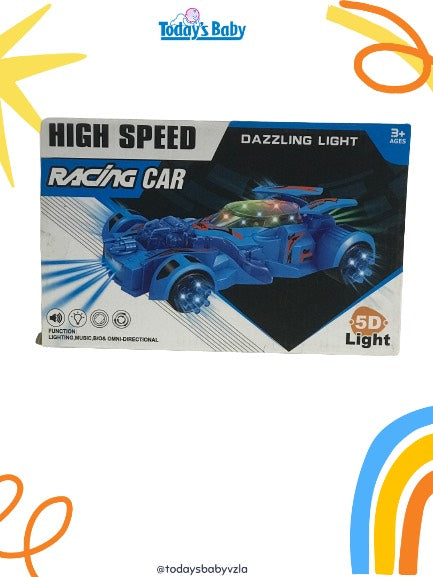 racing car dazzling light para bebé