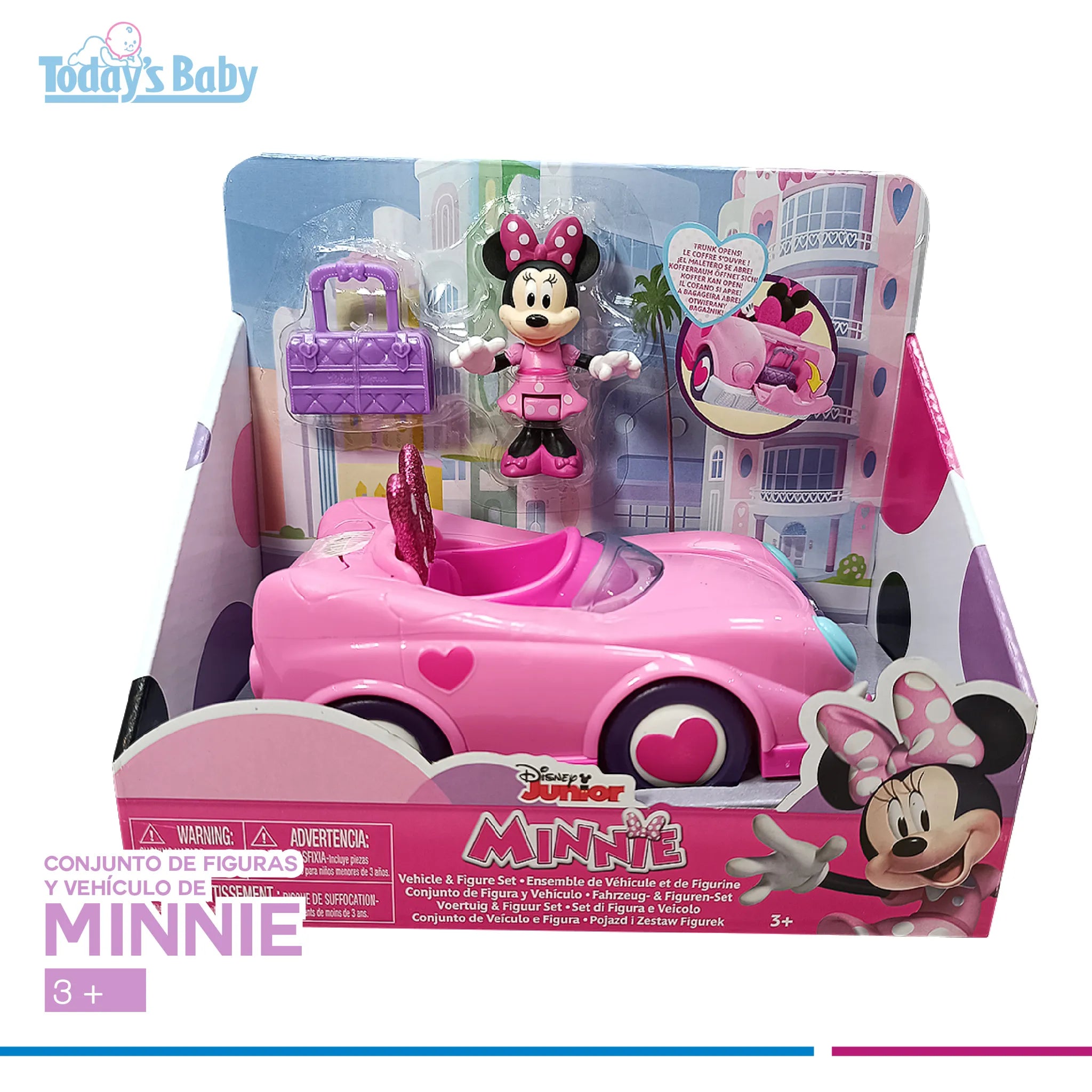 Vehículo con accesorios de Minnie Mouse