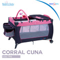 Corral Cuna Básico Sweet Baby Pink