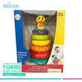 Torre de aros para bebes 5 pzas