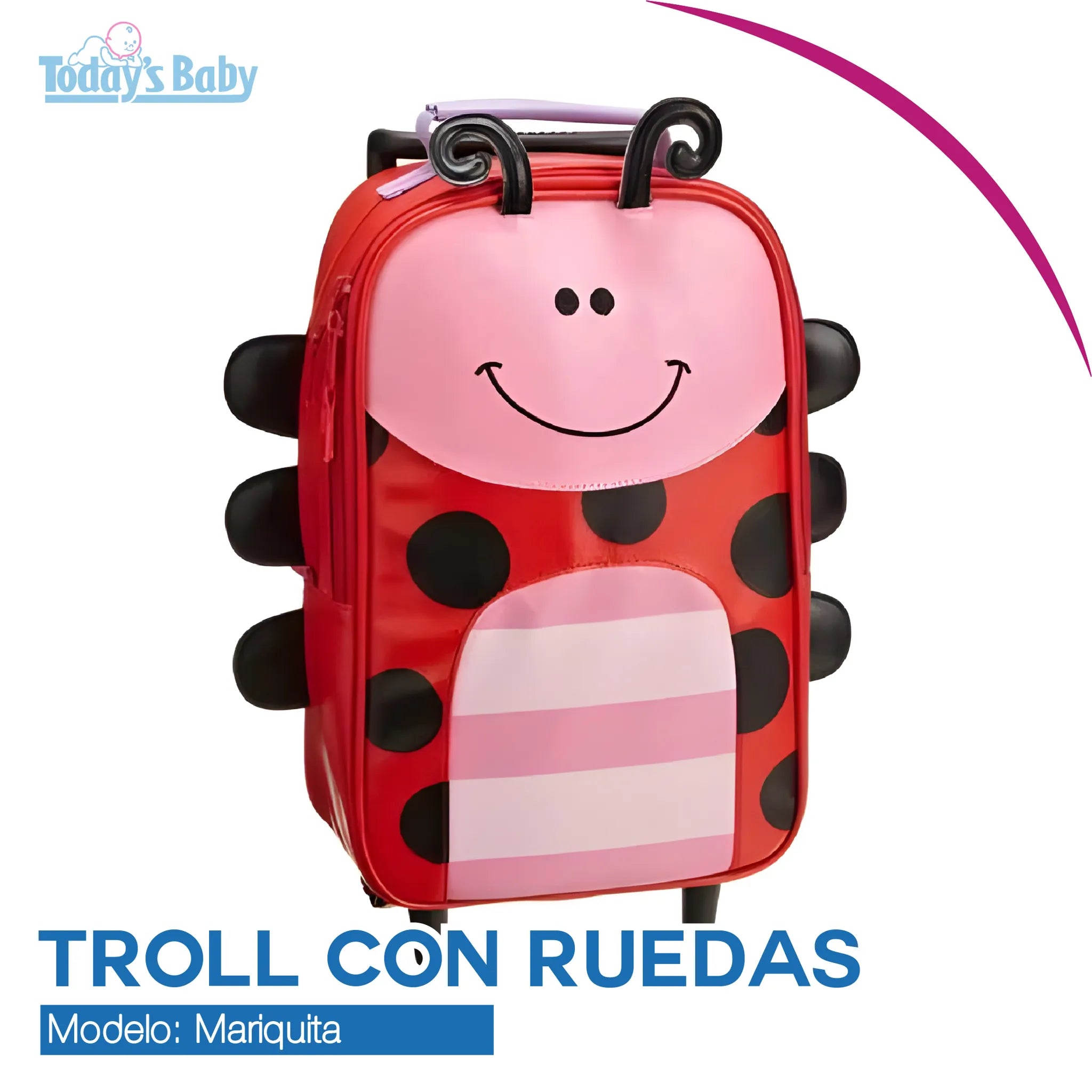 Troll con rueditas Mariquita Stephen Joseph