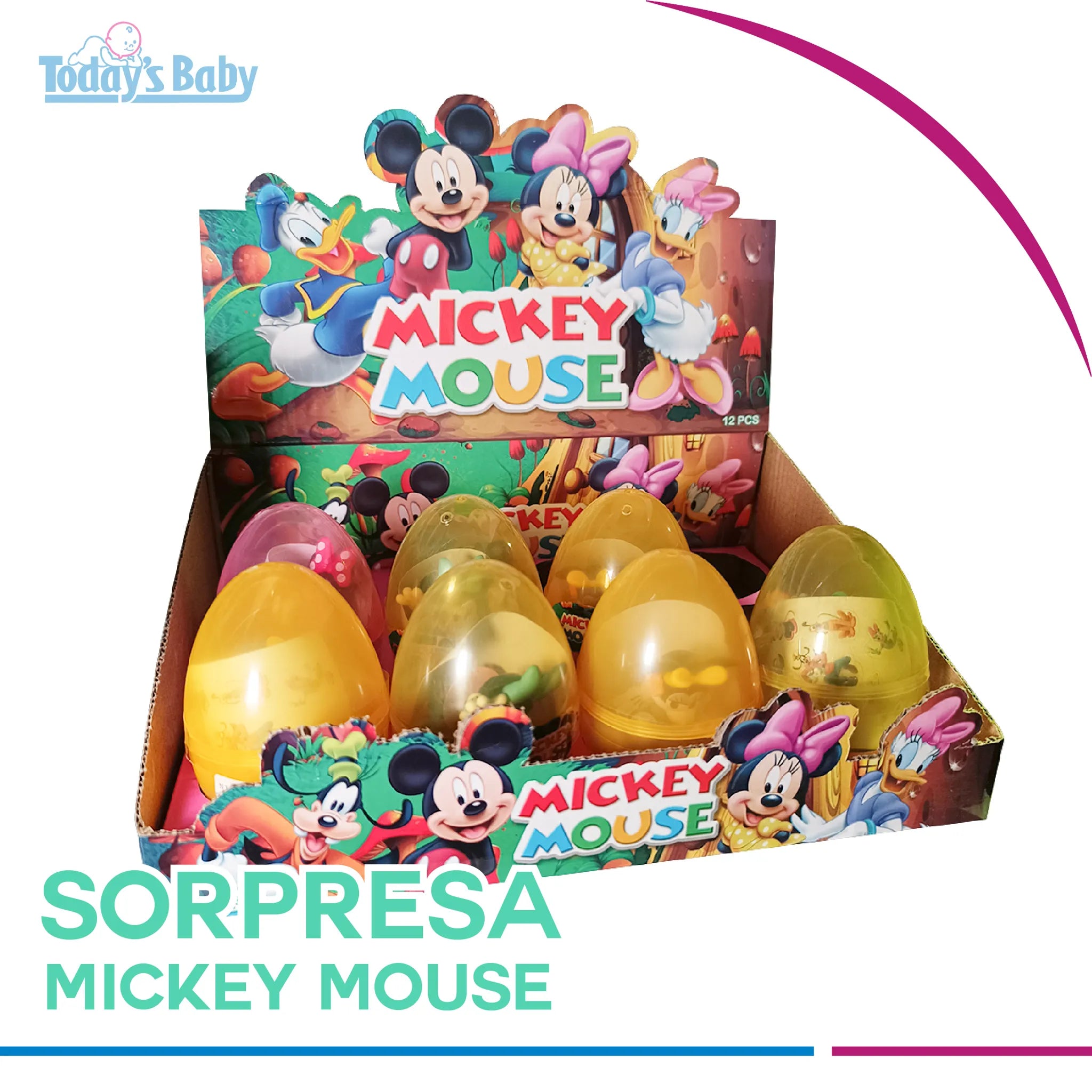 huevitos sorpresa de mickey mouse para bebé