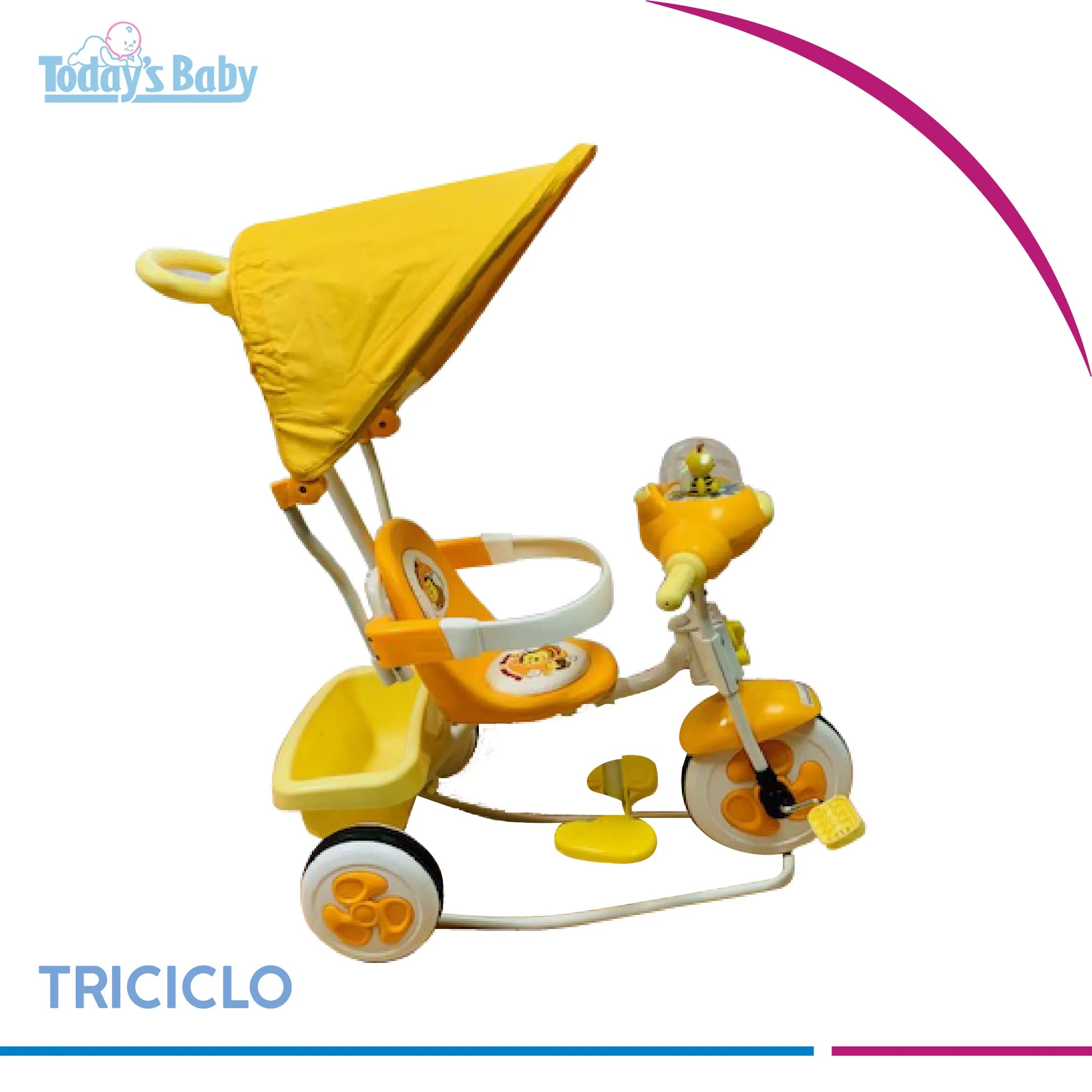 Triciclo montable a pedal