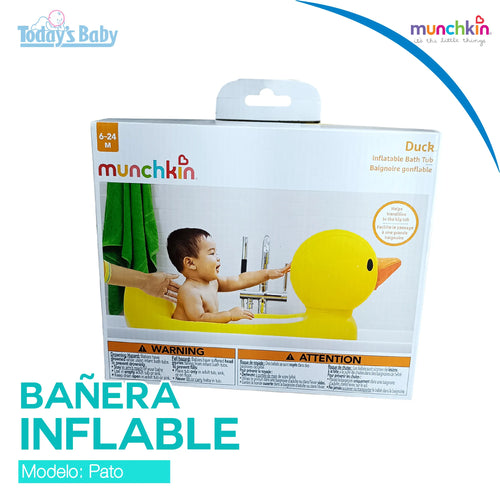 bañera inflable de pato para bebé