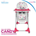 silla de comer candy rosado cute babies para bebé