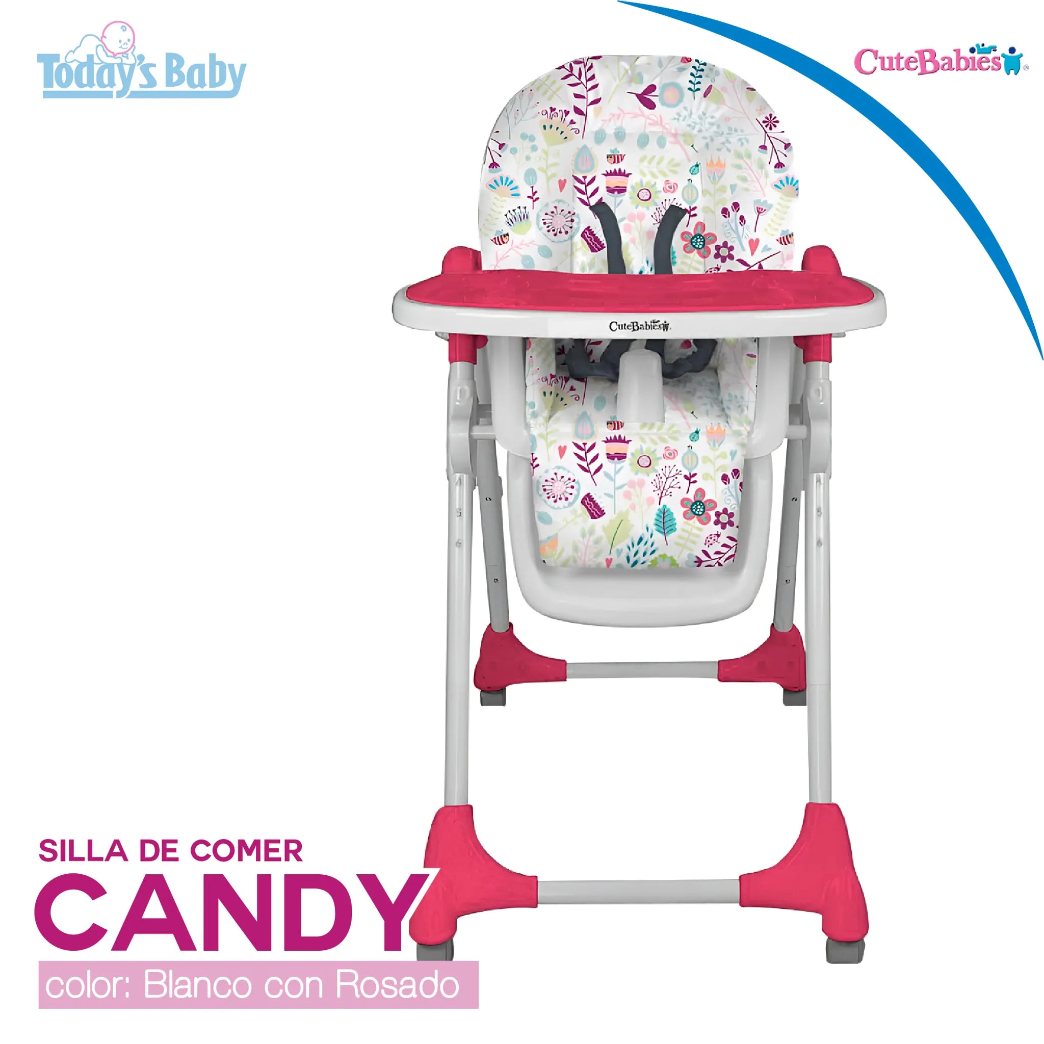 Silla de comer Candy Rosado Cute Babies