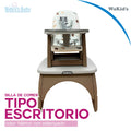 silla de comer tipo escritorio wakid´s marrón para bebé